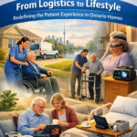 Home healthcare setup with electric hospital bed and medical equipment showing how MedEquip Solutions improves patient lifestyle and recovery experience in Ontario homes.